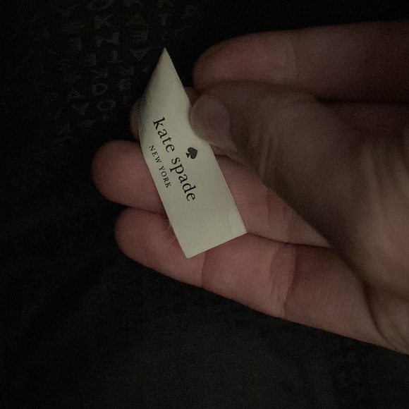 Kate Spade black scalloped purse with gold hardware - Picture 4 of 8